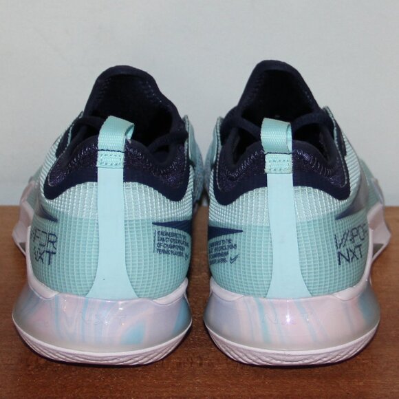 Nike Court React Vapor NXT HC Tennis Shoes Womens 10 Glacier Ice Navy Blue - Picture 5 of 6